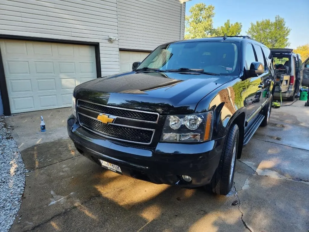 A professionally detailed car exterior